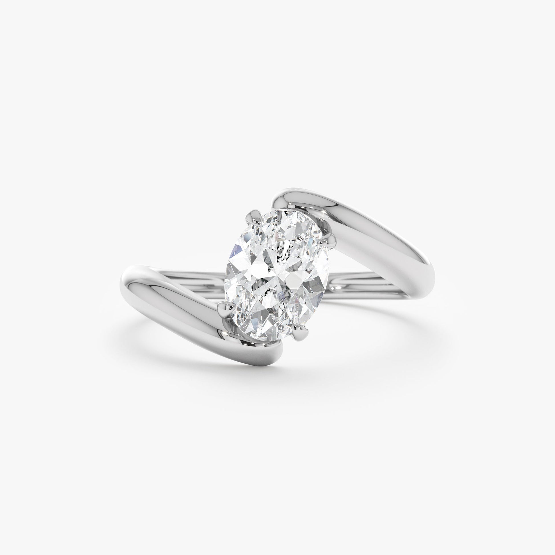 2 CT Round Three Stones Lab Grown Diamond Engagement Ring