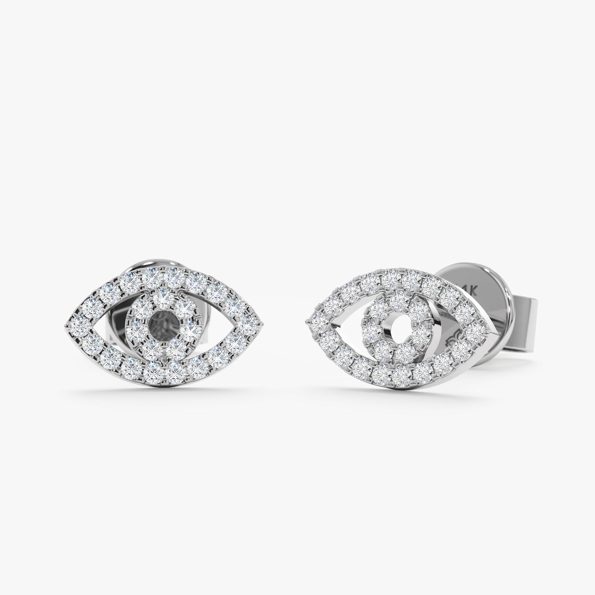 1.0 CT Round Bezel Solitaire Lab Grown Diamond Earrings