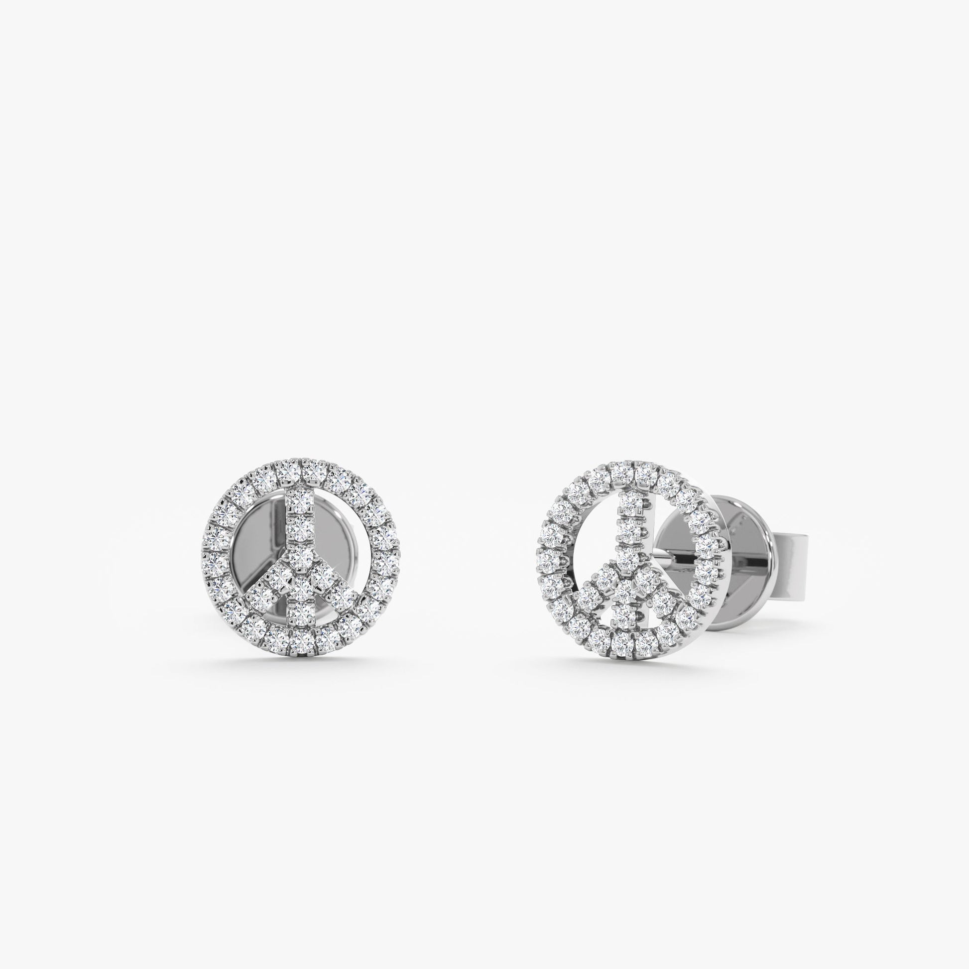 1.0 CT Round Bezel Solitaire Lab Grown Diamond Earrings