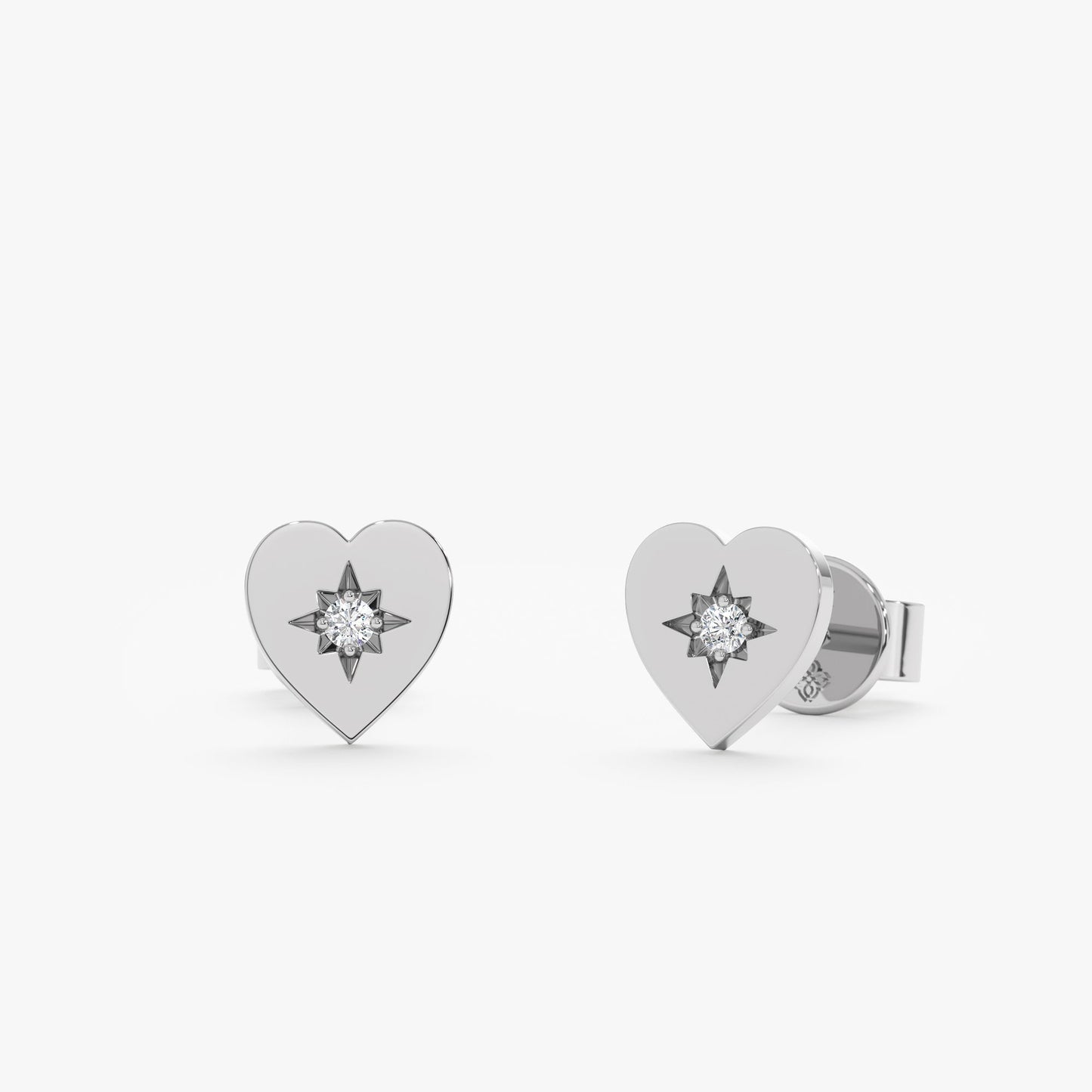 1.0 CT Round Bezel Solitaire Lab Grown Diamond Earrings
