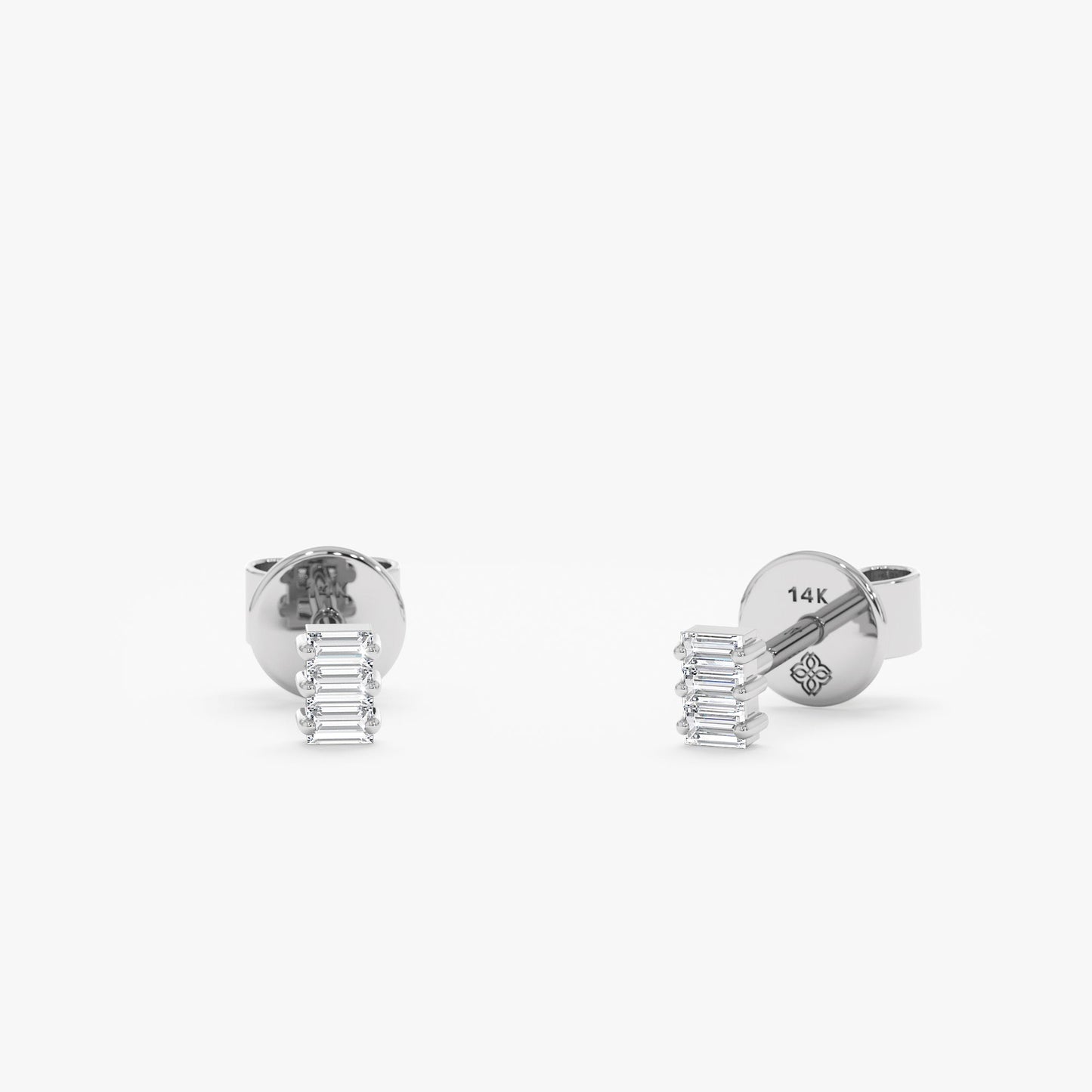 1.0 CT Round Bezel Solitaire Lab Grown Diamond Earrings