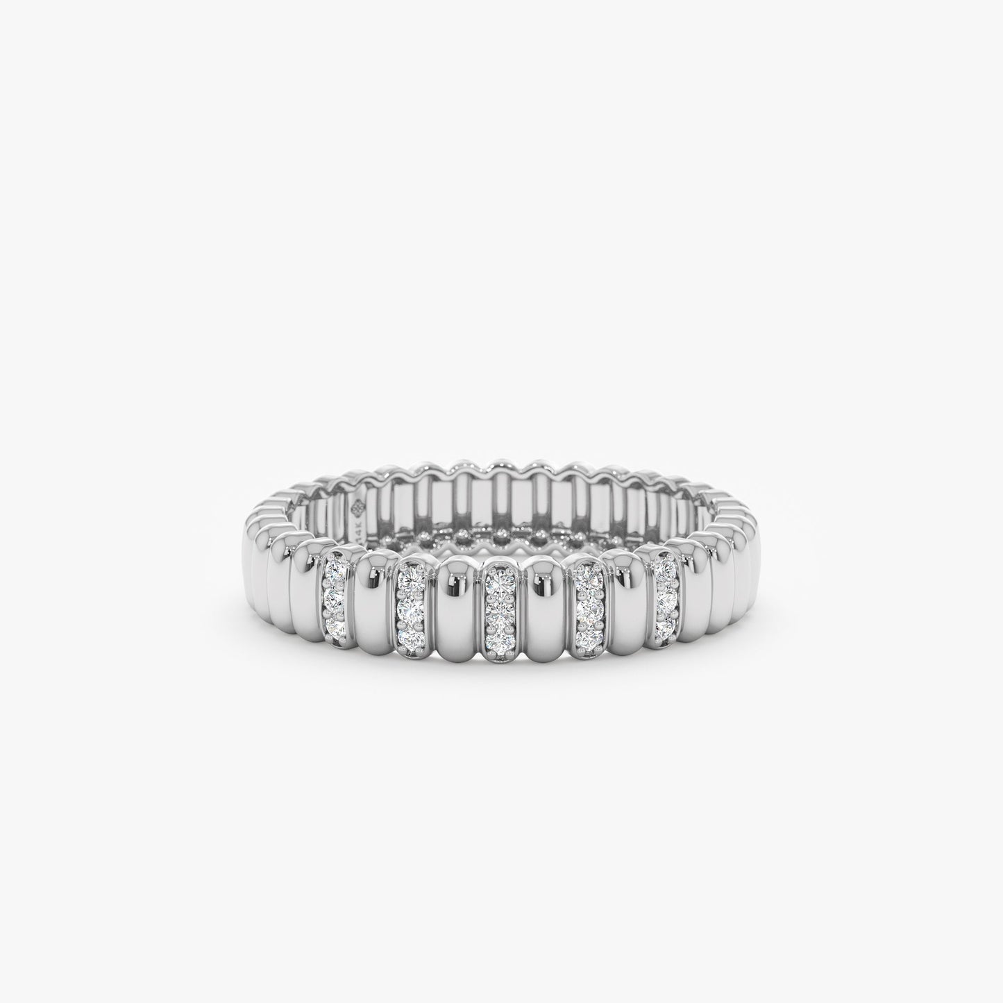 0.37 CT Round Full Eternity Lab Grown Diamond Wedding Band