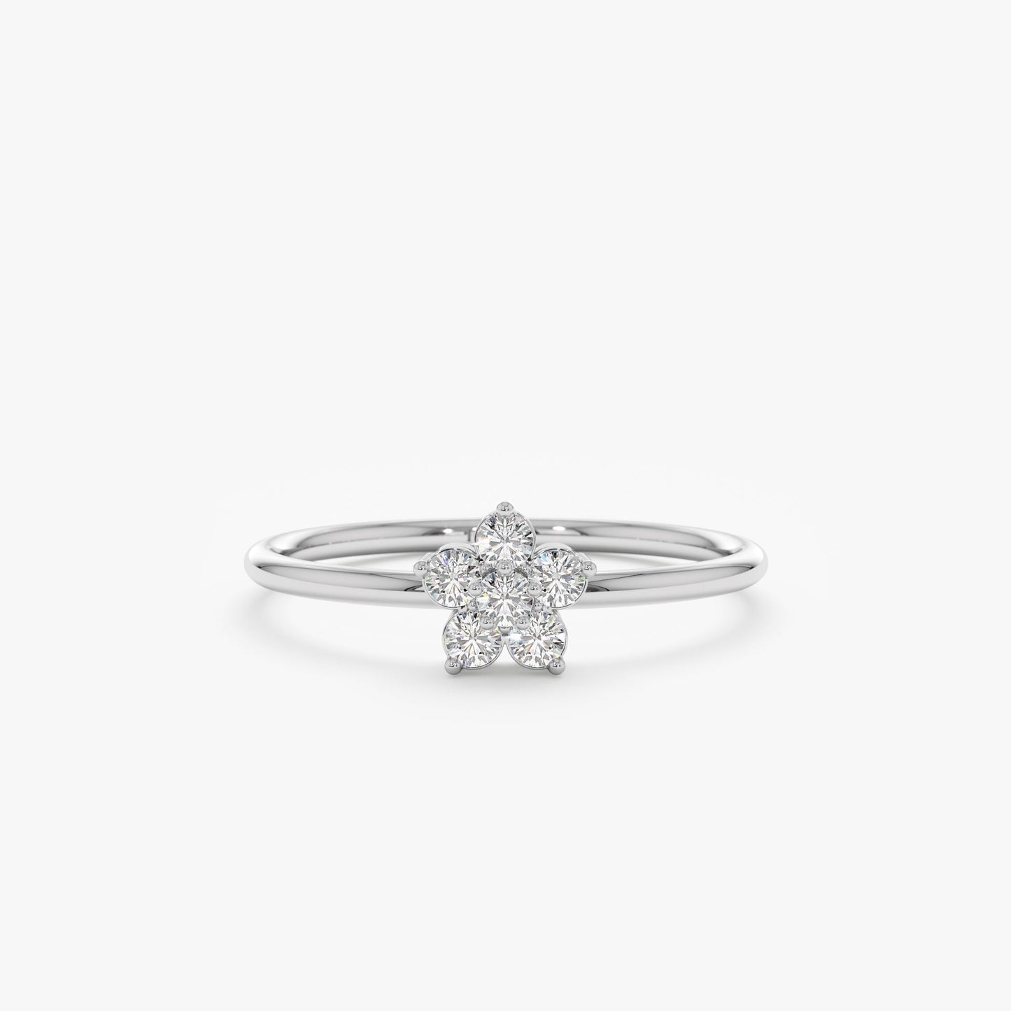 2 CT Round Three Stones Lab Grown Diamond Engagement Ring