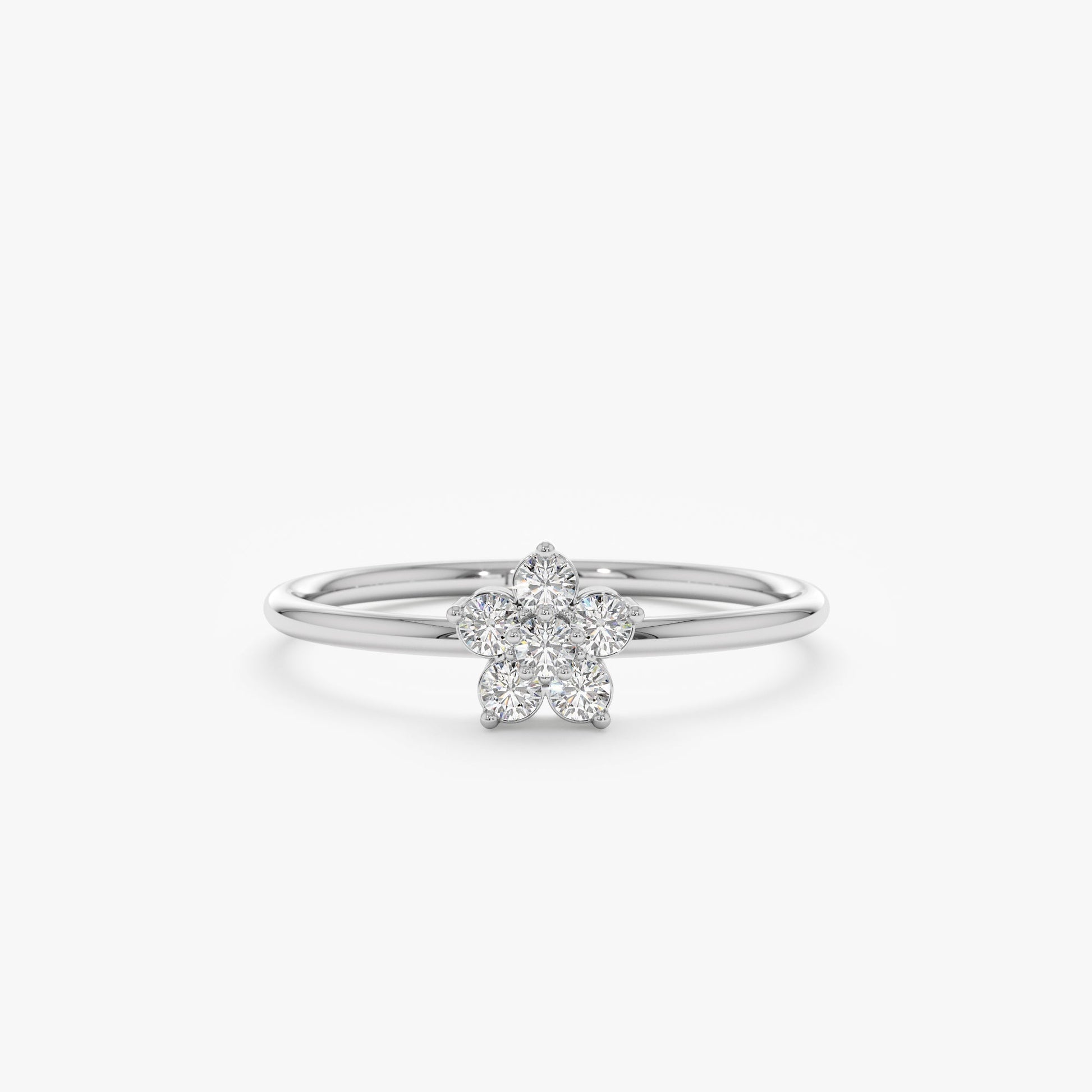 2 CT Round Three Stones Lab Grown Diamond Engagement Ring