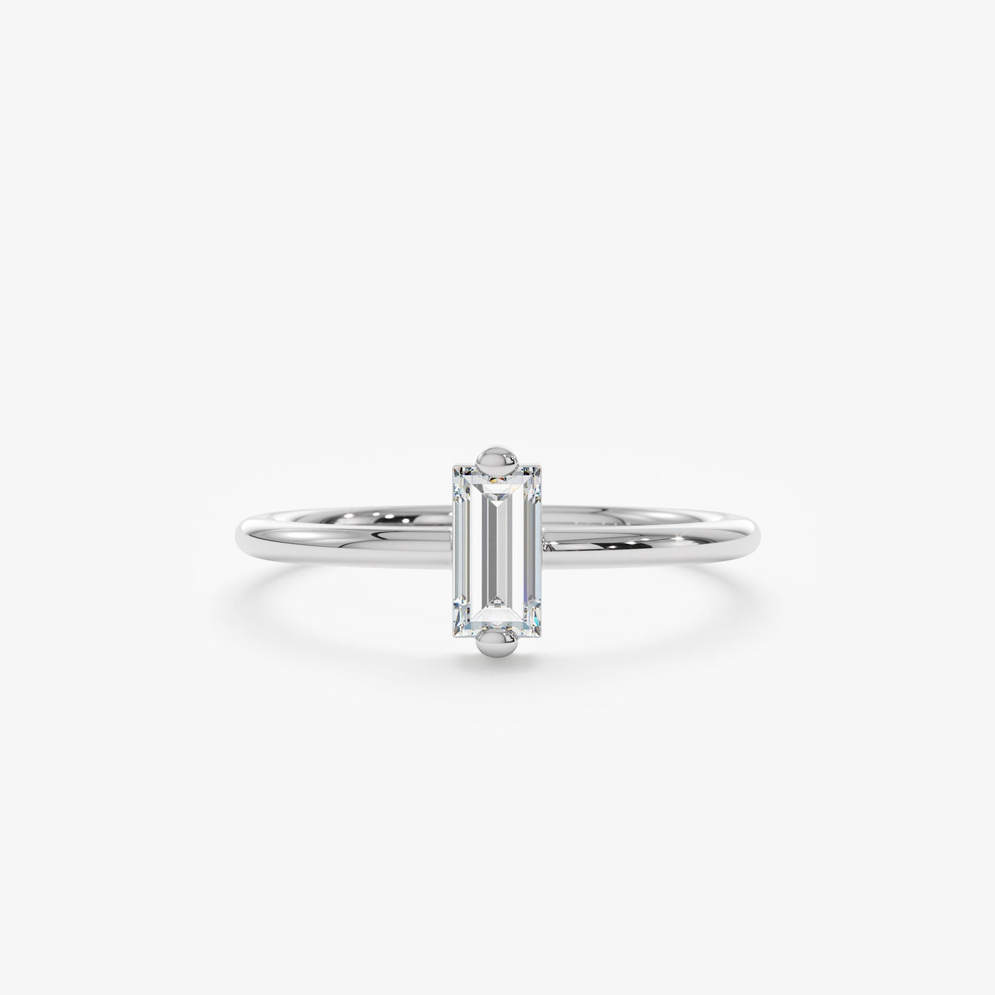 2 CT Round Three Stones Lab Grown Diamond Engagement Ring
