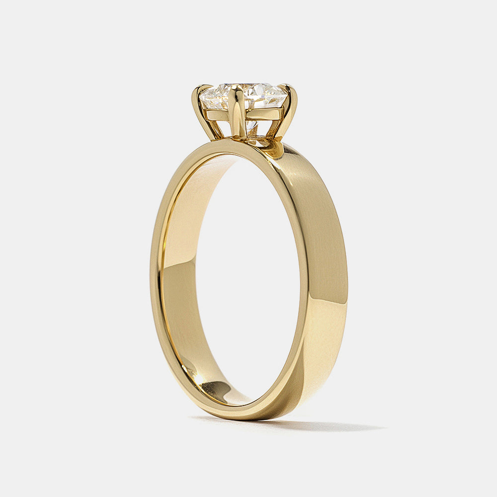 2 CT Round Three Stones Lab Grown Diamond Engagement Ring