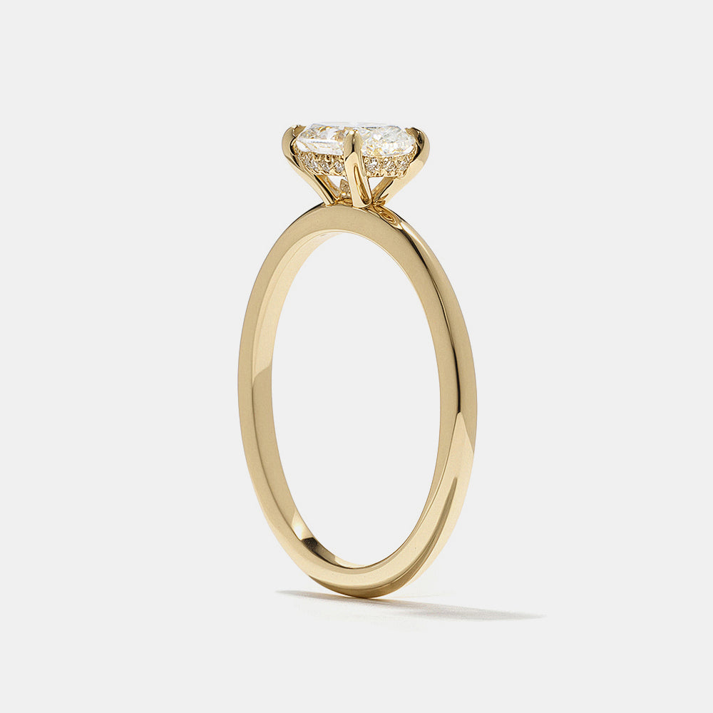 2 CT Round Three Stones Lab Grown Diamond Engagement Ring