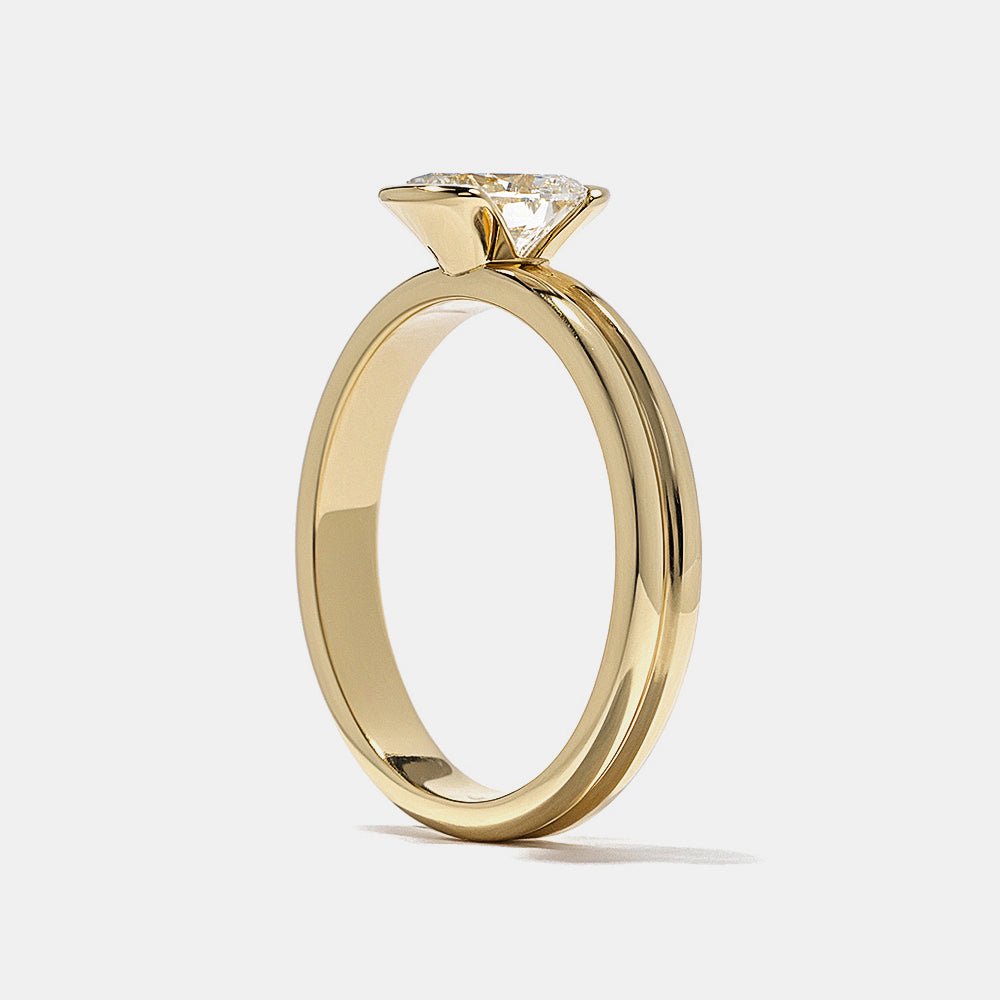 2 CT Round Three Stones Lab Grown Diamond Engagement Ring