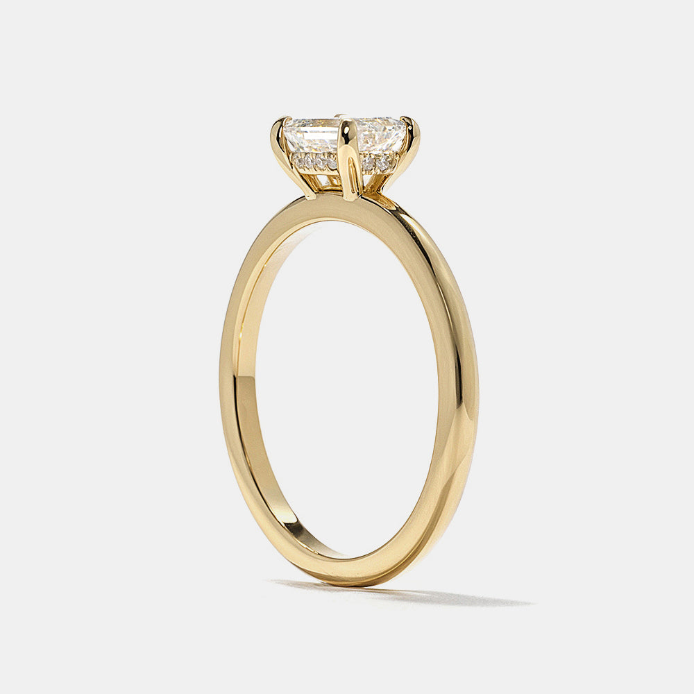 2 CT Round Three Stones Lab Grown Diamond Engagement Ring