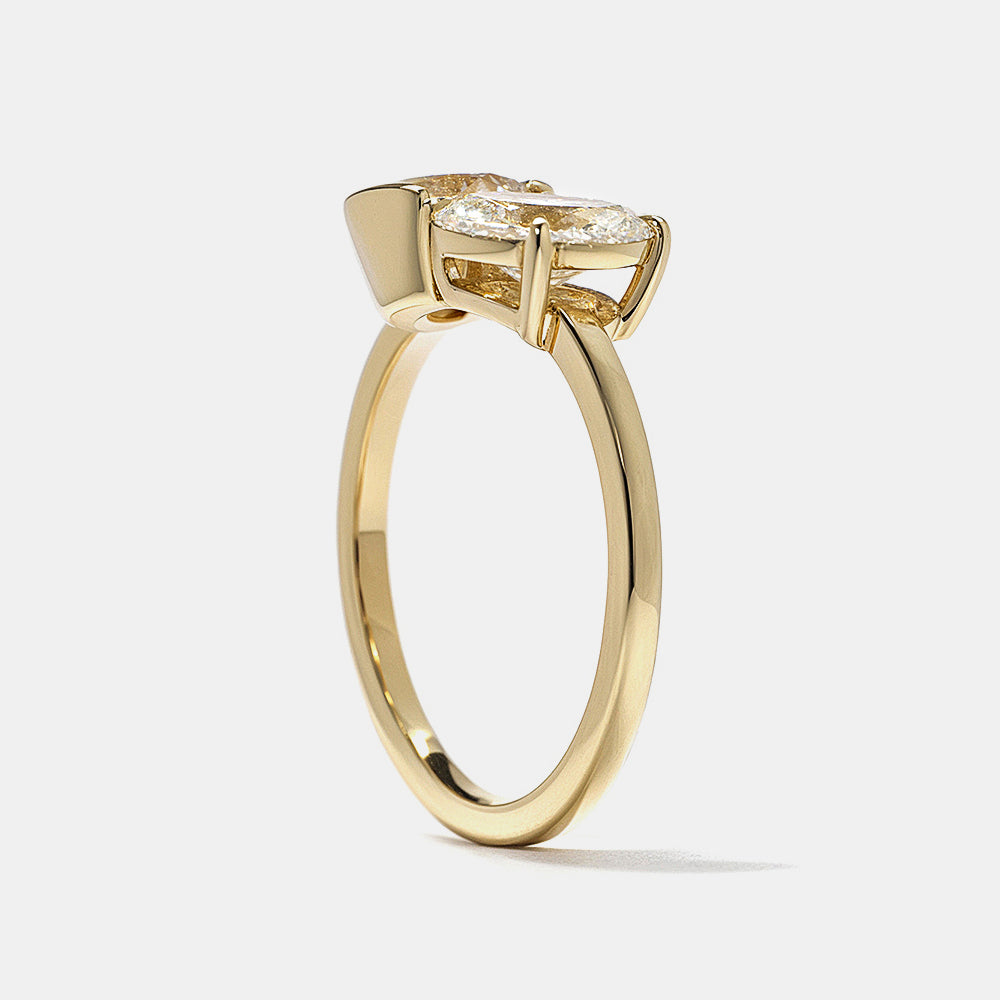 2 CT Round Three Stones Lab Grown Diamond Engagement Ring