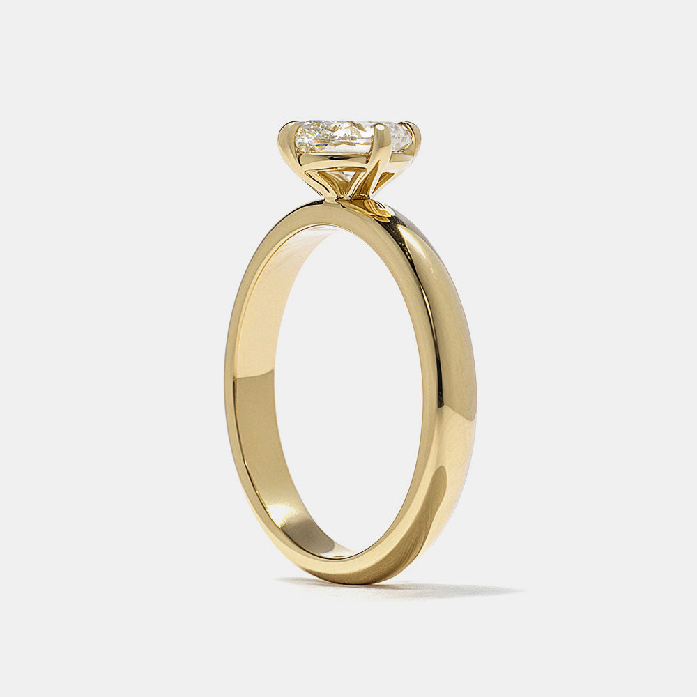 2 CT Round Three Stones Lab Grown Diamond Engagement Ring