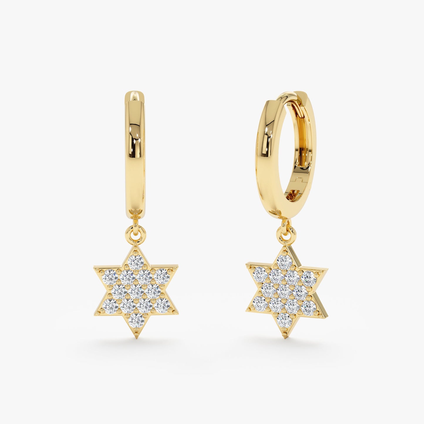 1.0 CT Round Bezel Solitaire Lab Grown Diamond Earrings