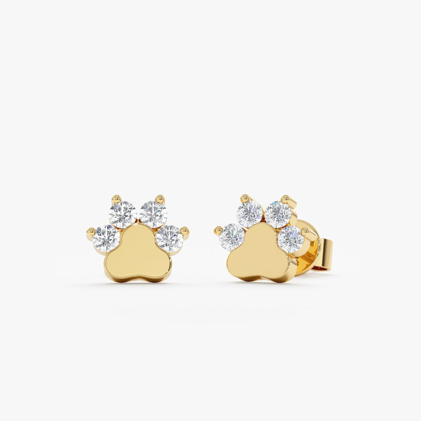 1.0 CT Round Bezel Solitaire Lab Grown Diamond Earrings