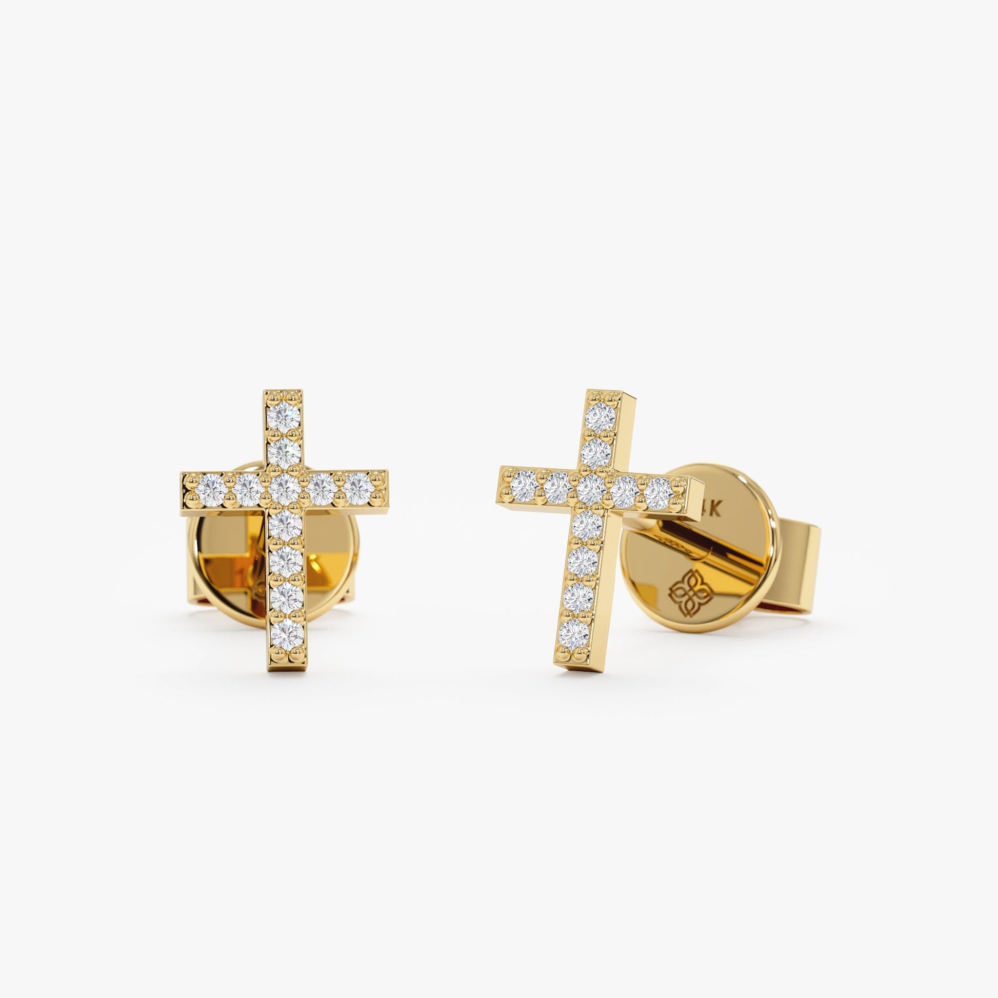 1.0 CT Round Bezel Solitaire Lab Grown Diamond Earrings