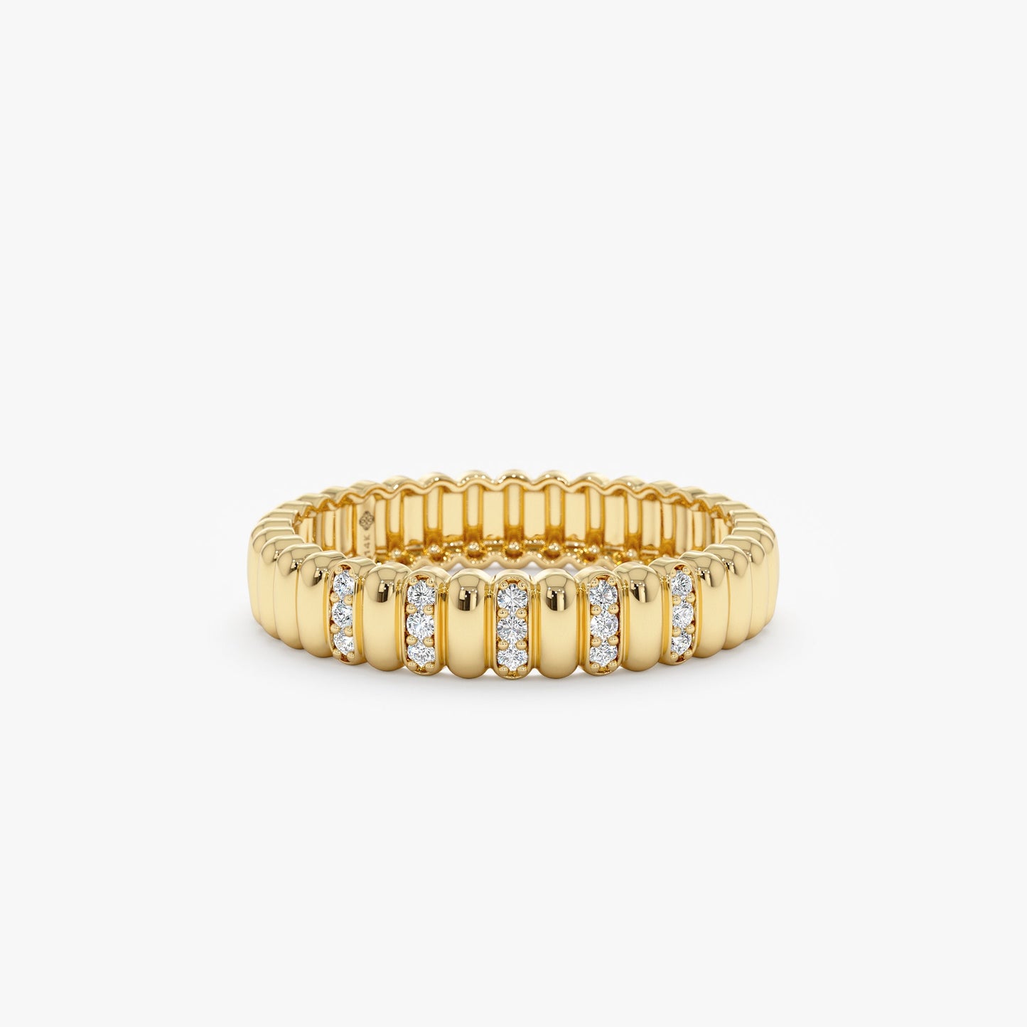 0.37 CT Round Full Eternity Lab Grown Diamond Wedding Band