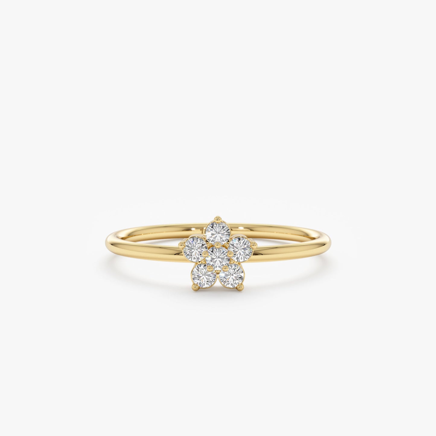 2 CT Round Three Stones Lab Grown Diamond Engagement Ring