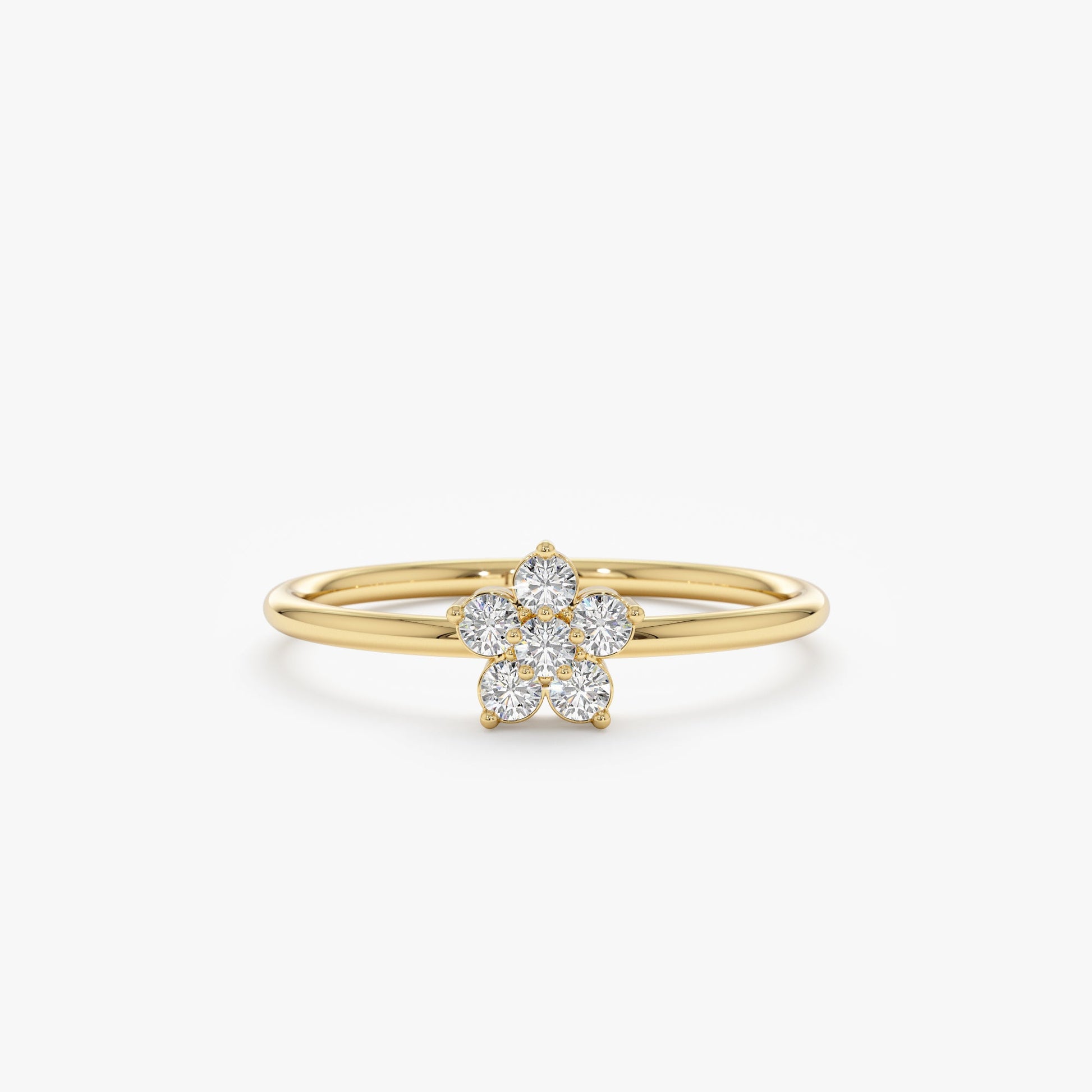 2 CT Round Three Stones Lab Grown Diamond Engagement Ring