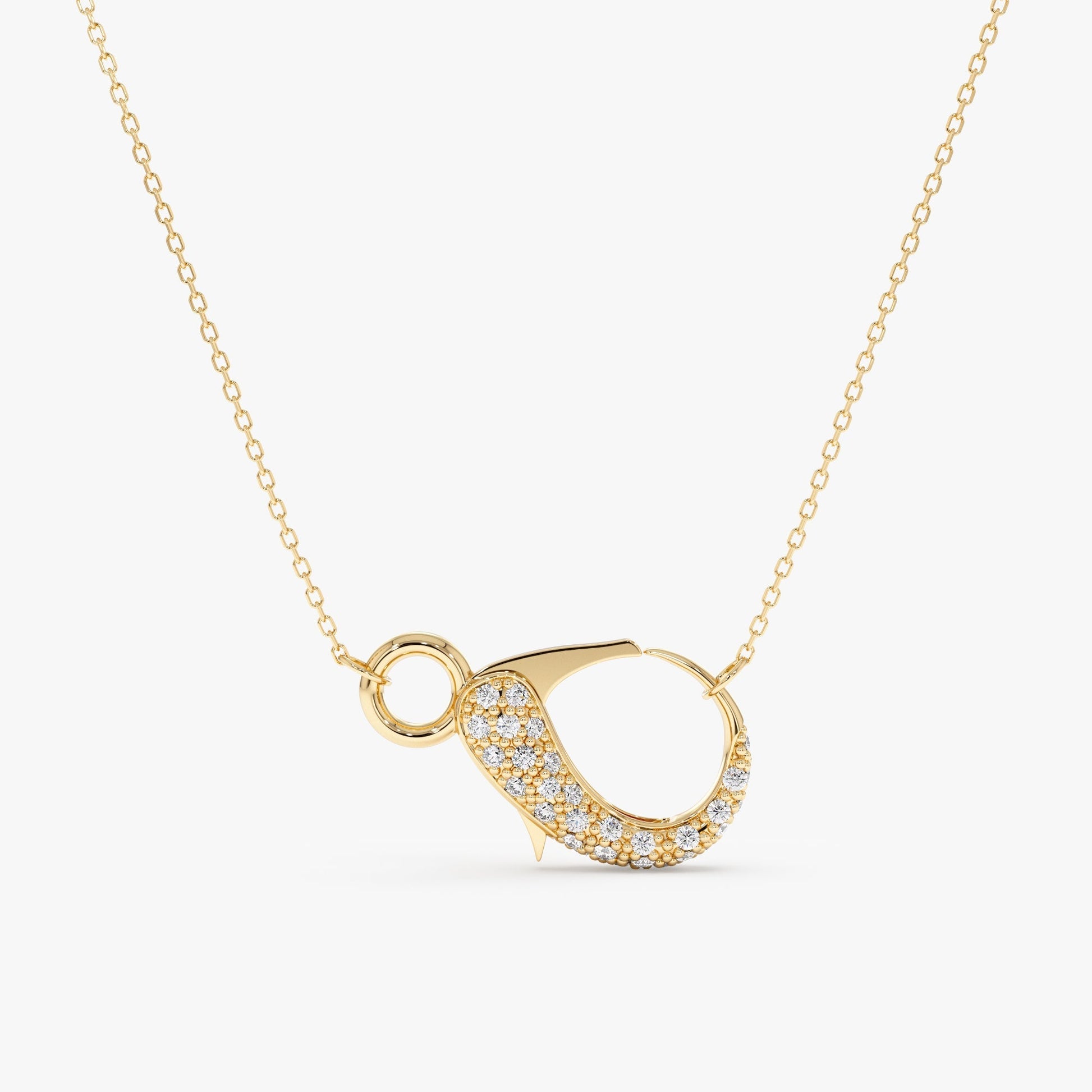1.0 CT Round Bezel Solitaire Lab Grown Diamond Necklace