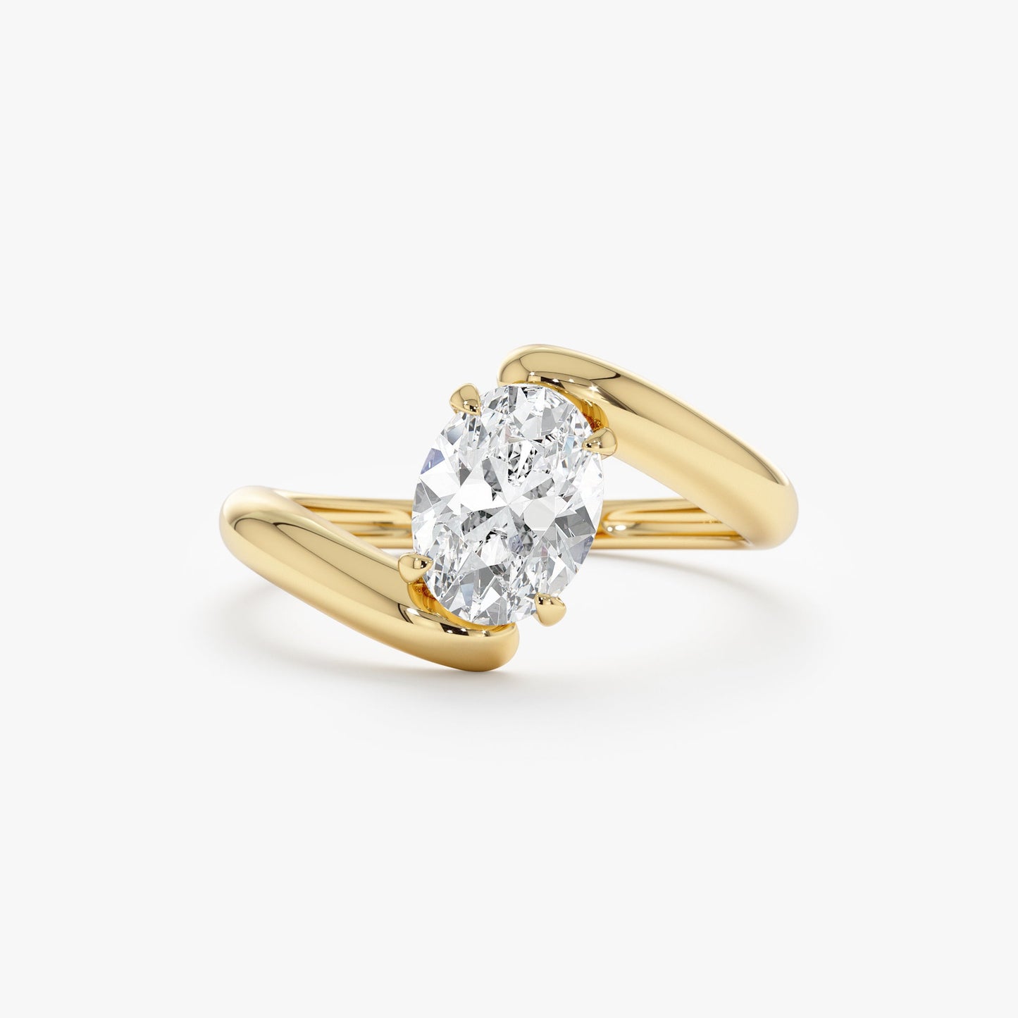 2 CT Round Three Stones Lab Grown Diamond Engagement Ring