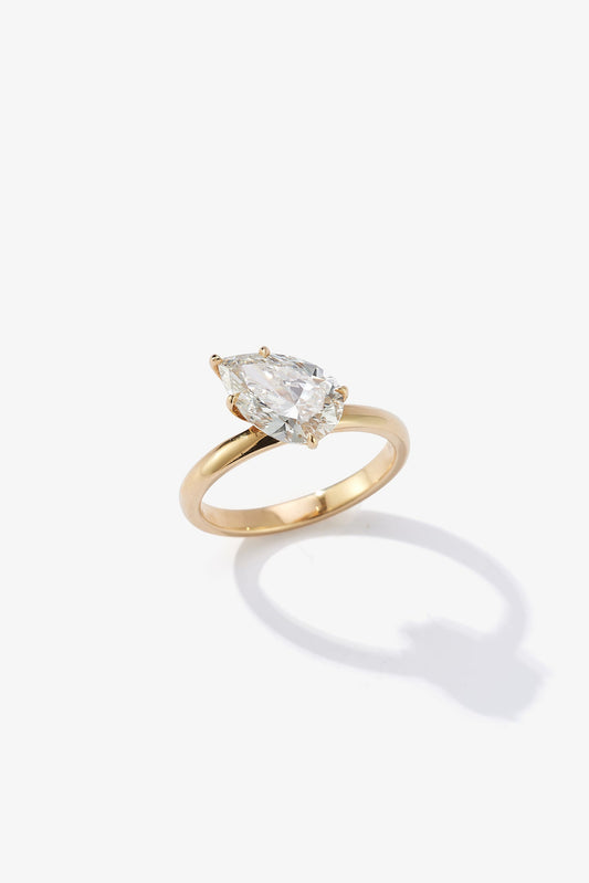 2 CT Round Three Stones Lab Grown Diamond Engagement Ring