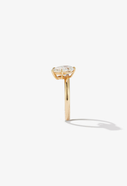 2 CT Round Three Stones Lab Grown Diamond Engagement Ring