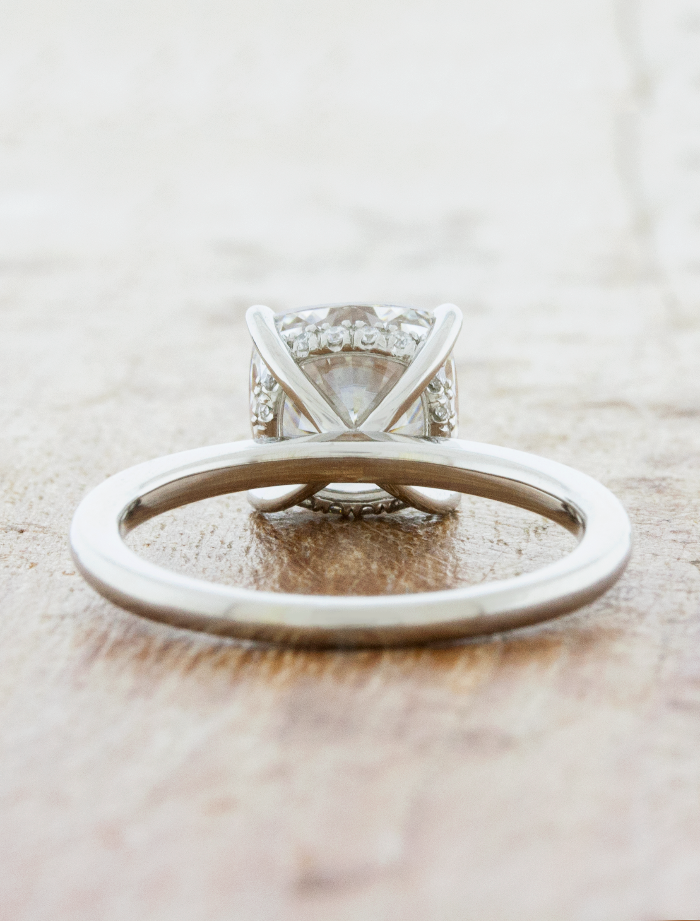 2 CT Round Three Stones Lab Grown Diamond Engagement Ring