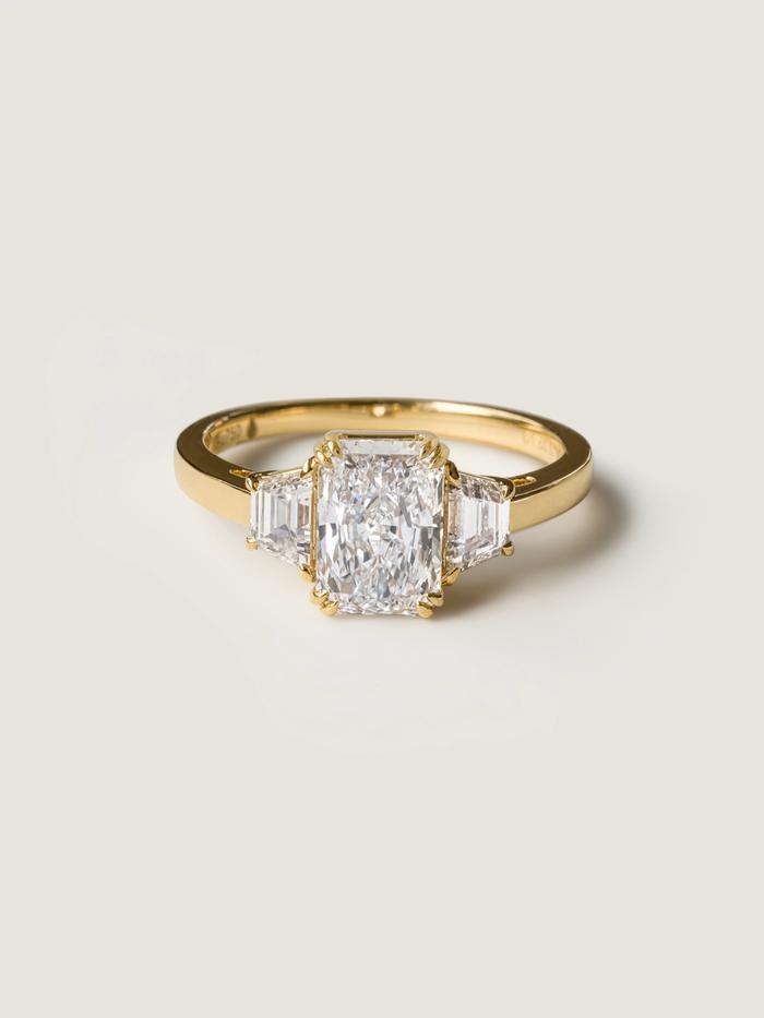 Marquise Cut Cluster Styled Lab Grown Diamond Engagement Ring