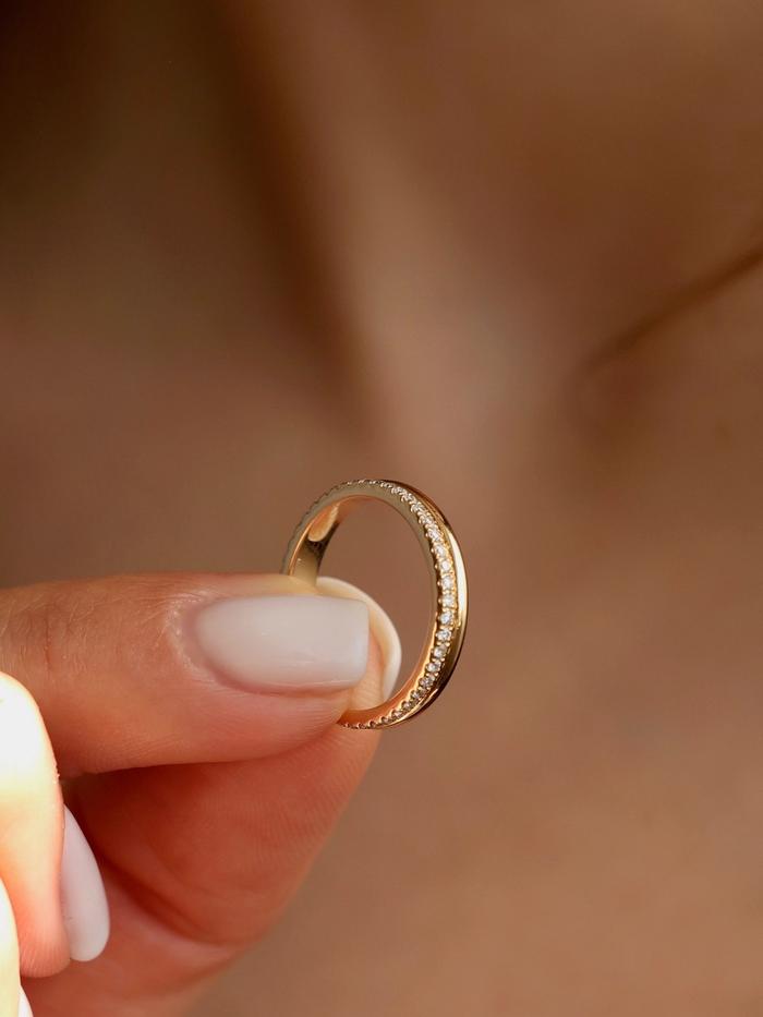 Marquise Cut Cluster Styled Lab Grown Wedding Band