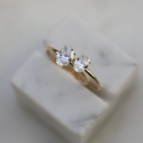 0.50 CT Oval Solitaire CVD E/VVS1 Diamond Engagement Ring 9