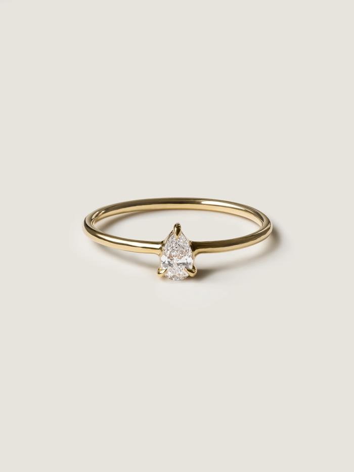 Marquise Cut Cluster Styled Lab Grown Diamond Engagement Ring