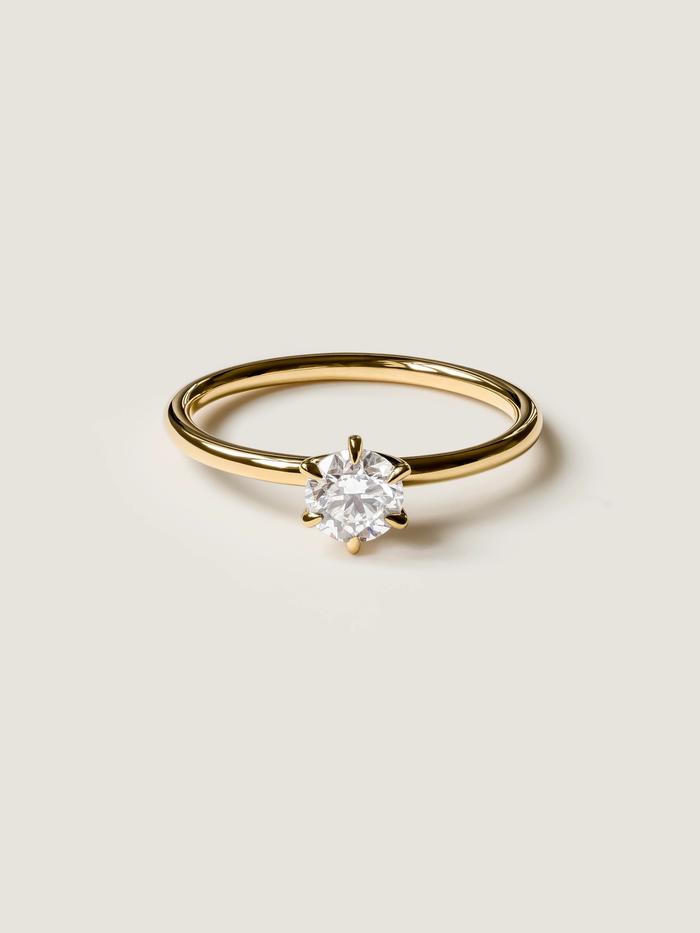 Marquise Cut Cluster Styled Lab Grown Diamond Engagement Ring
