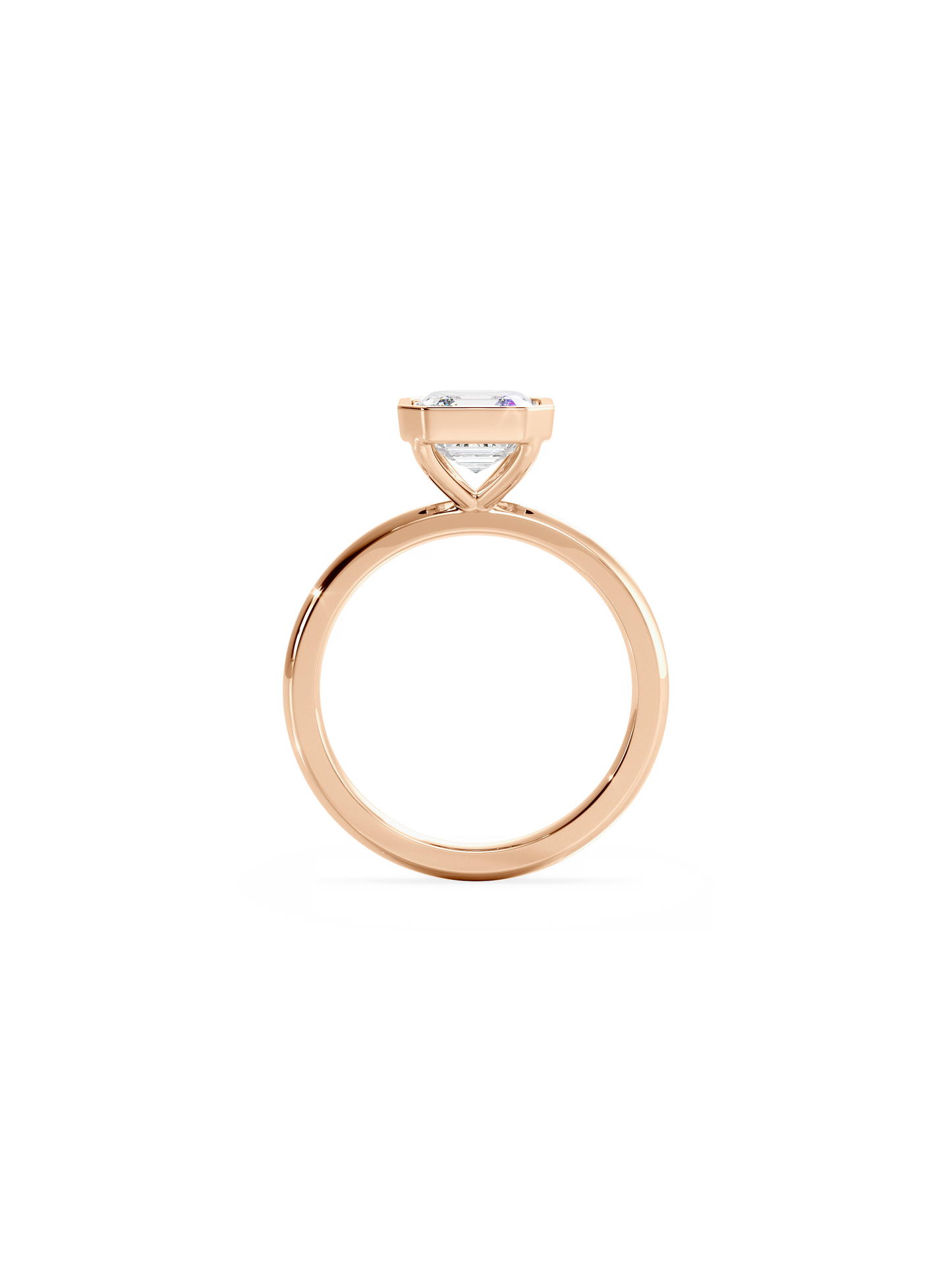 2 CT Round Three Stones Lab Grown Diamond Engagement Ring