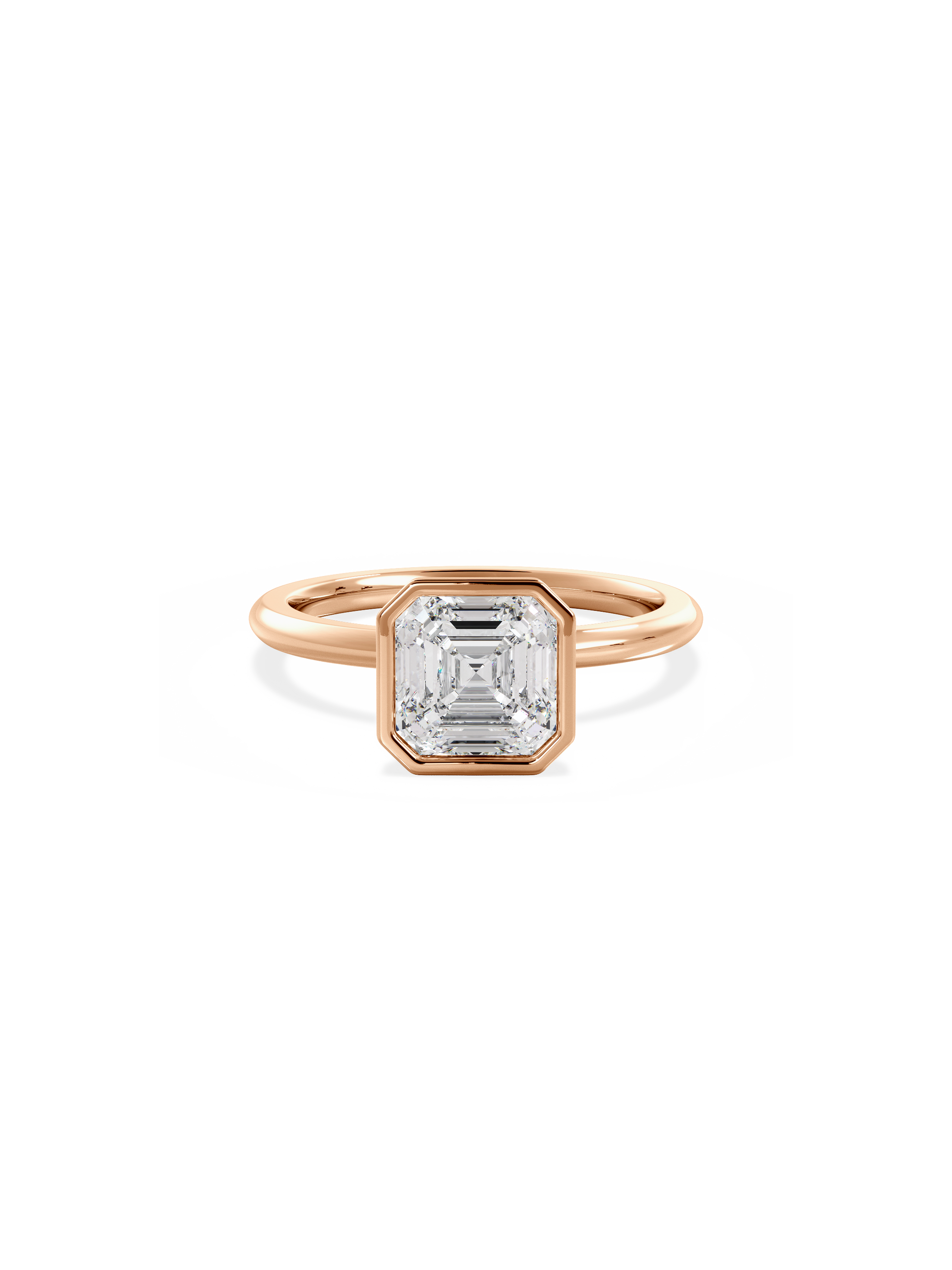 2 CT Round Three Stones Lab Grown Diamond Engagement Ring