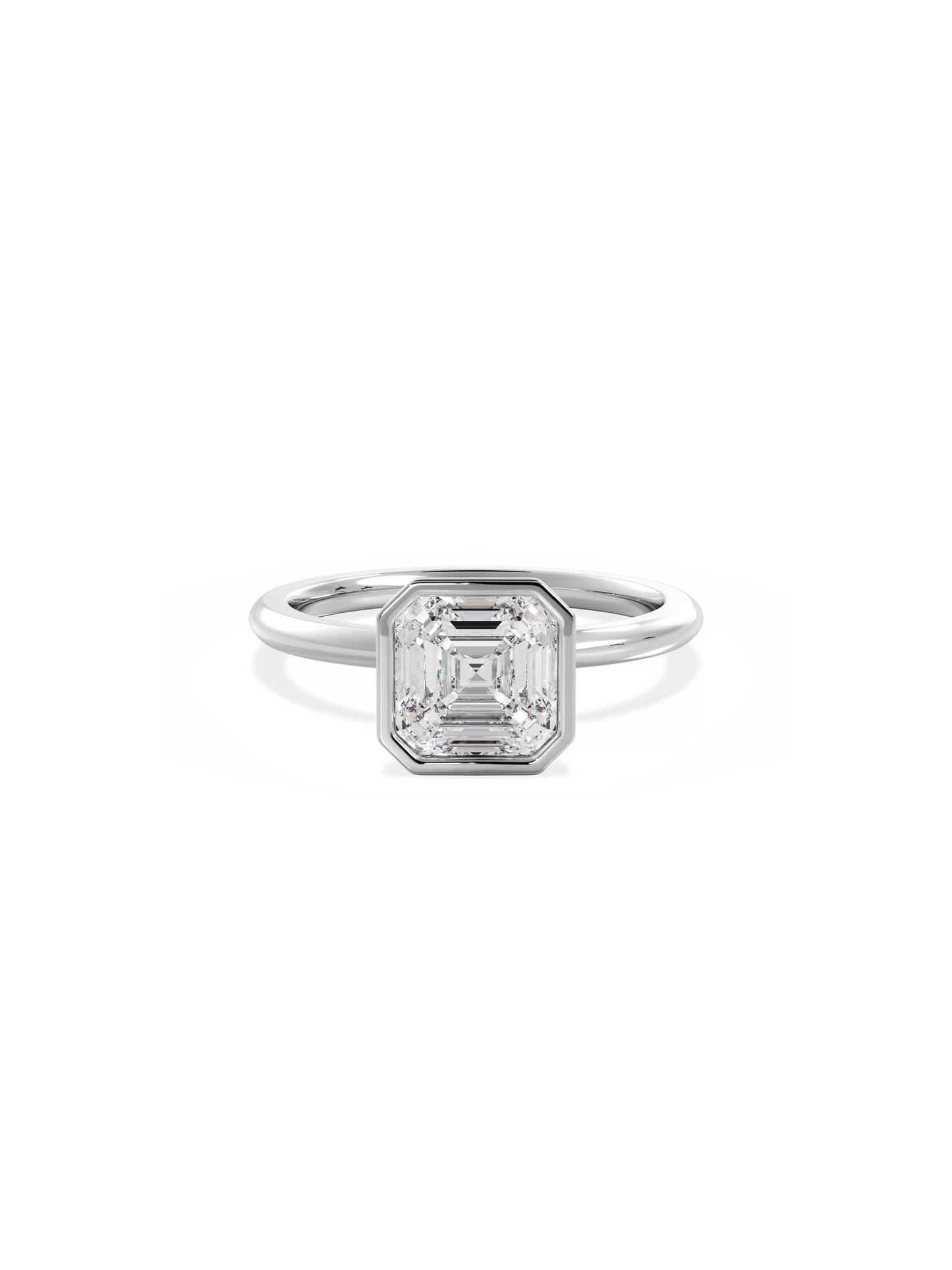 2 CT Round Three Stones Lab Grown Diamond Engagement Ring