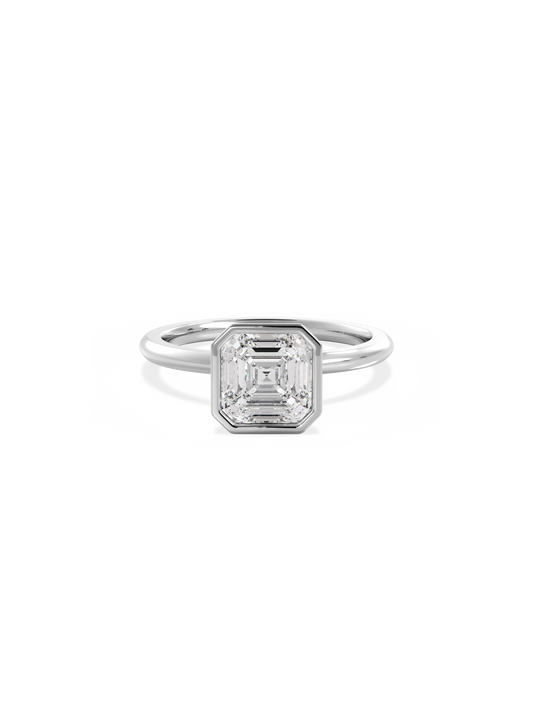 2 CT Round Three Stones Lab Grown Diamond Engagement Ring