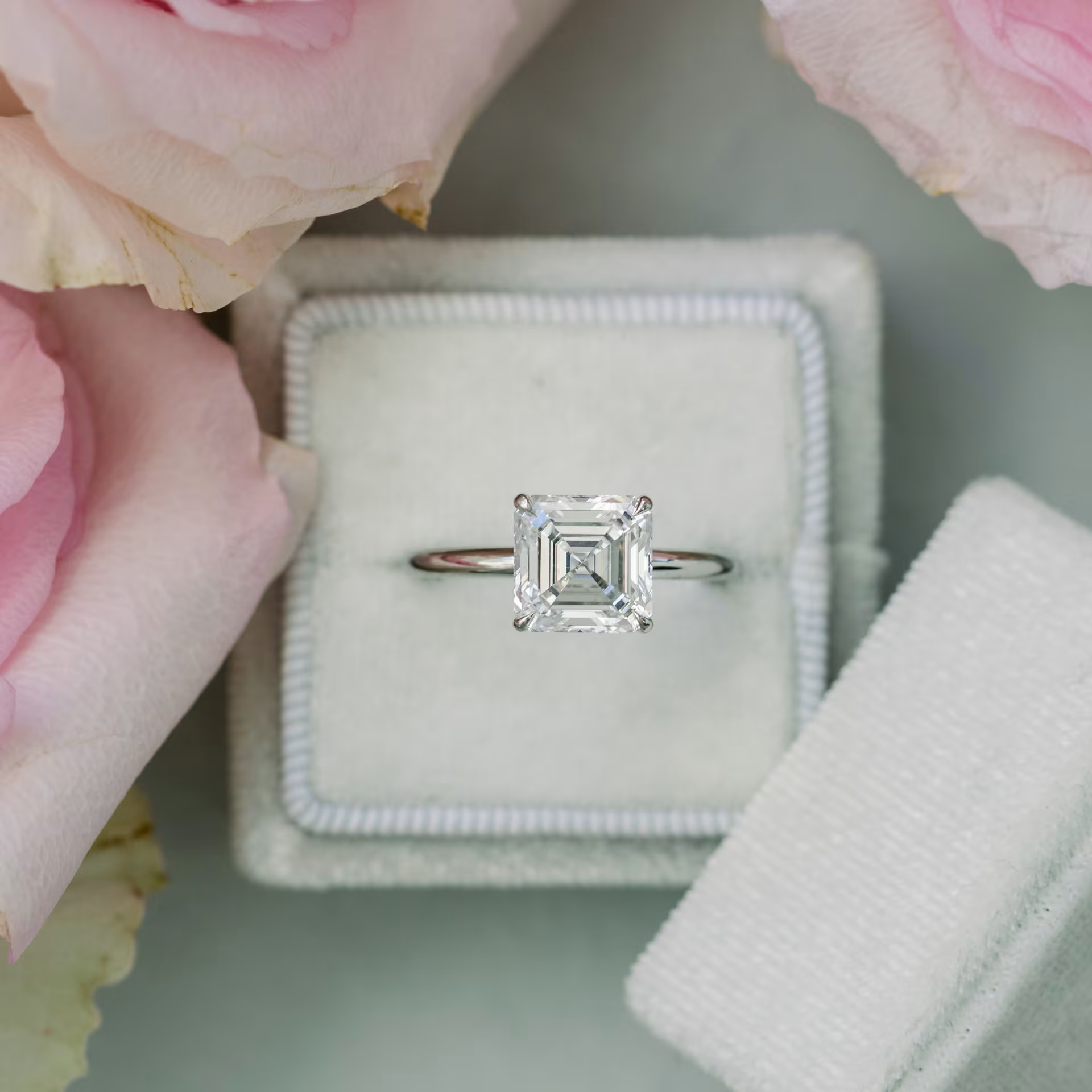 Marquise Cut Cluster Styled Lab Grown Diamond Engagement Ring
