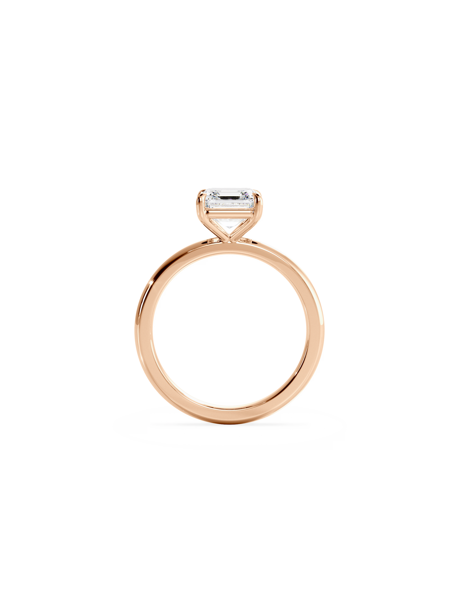 2 CT Round Three Stones Lab Grown Diamond Engagement Ring