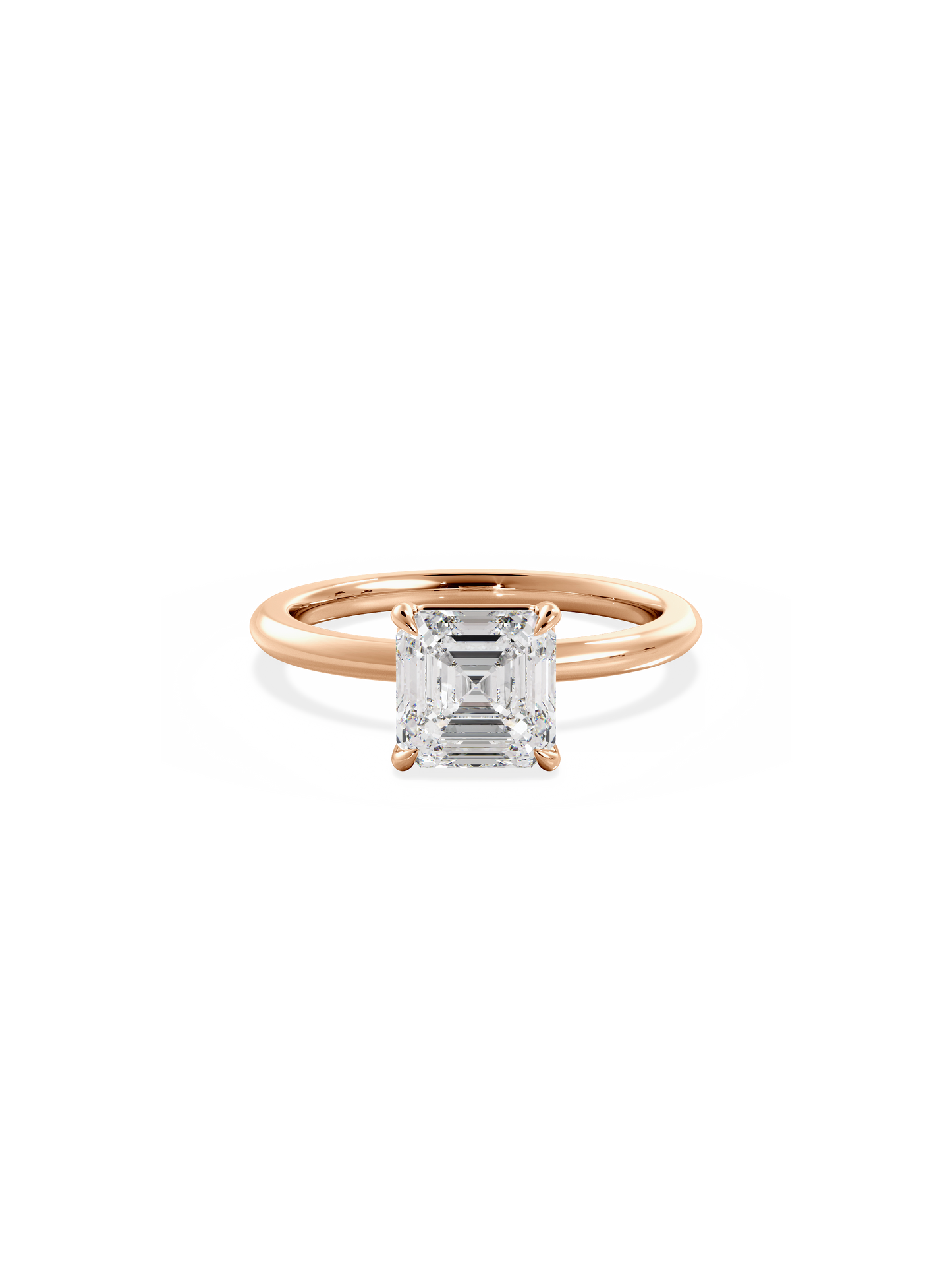 2 CT Round Three Stones Lab Grown Diamond Engagement Ring