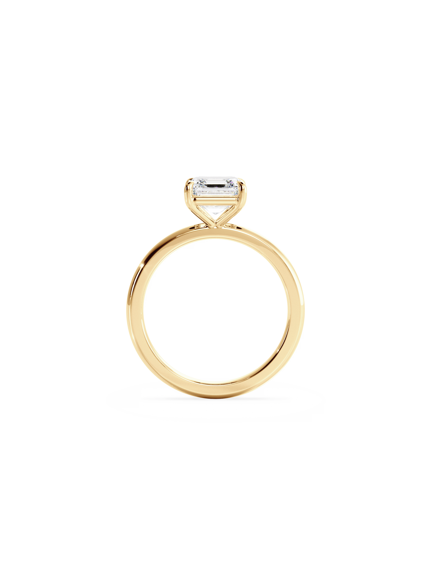 2 CT Round Three Stones Lab Grown Diamond Engagement Ring