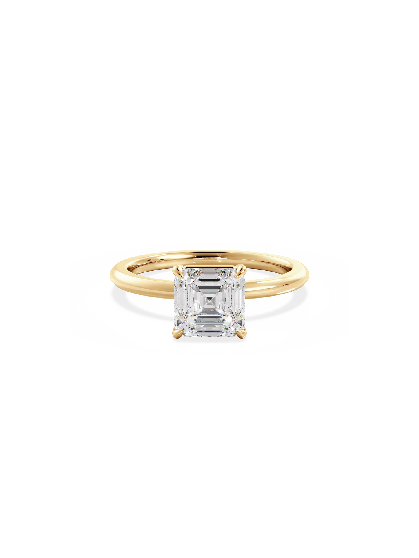2 CT Round Three Stones Lab Grown Diamond Engagement Ring