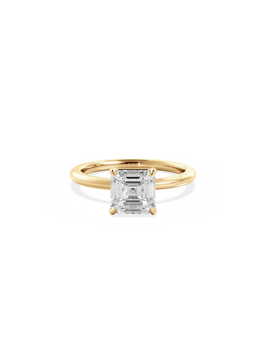 2 CT Round Three Stones Lab Grown Diamond Engagement Ring