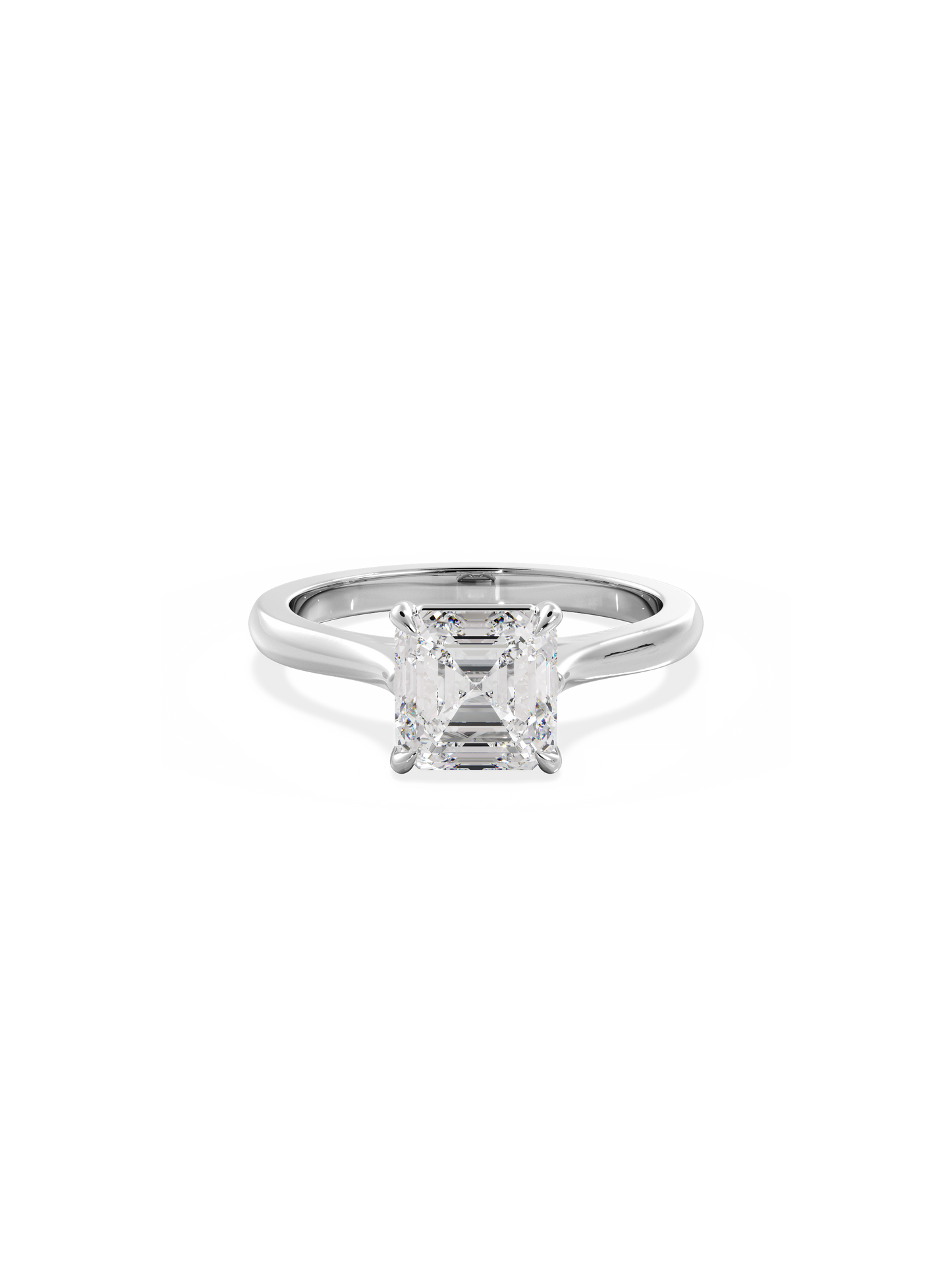 2 CT Round Three Stones Lab Grown Diamond Engagement Ring