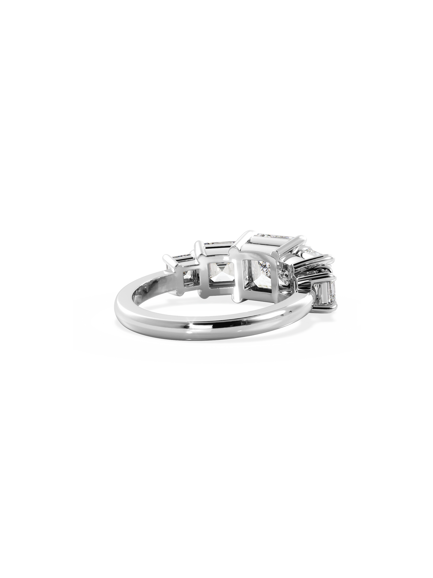 2 CT Round Three Stones Lab Grown Diamond Engagement Ring