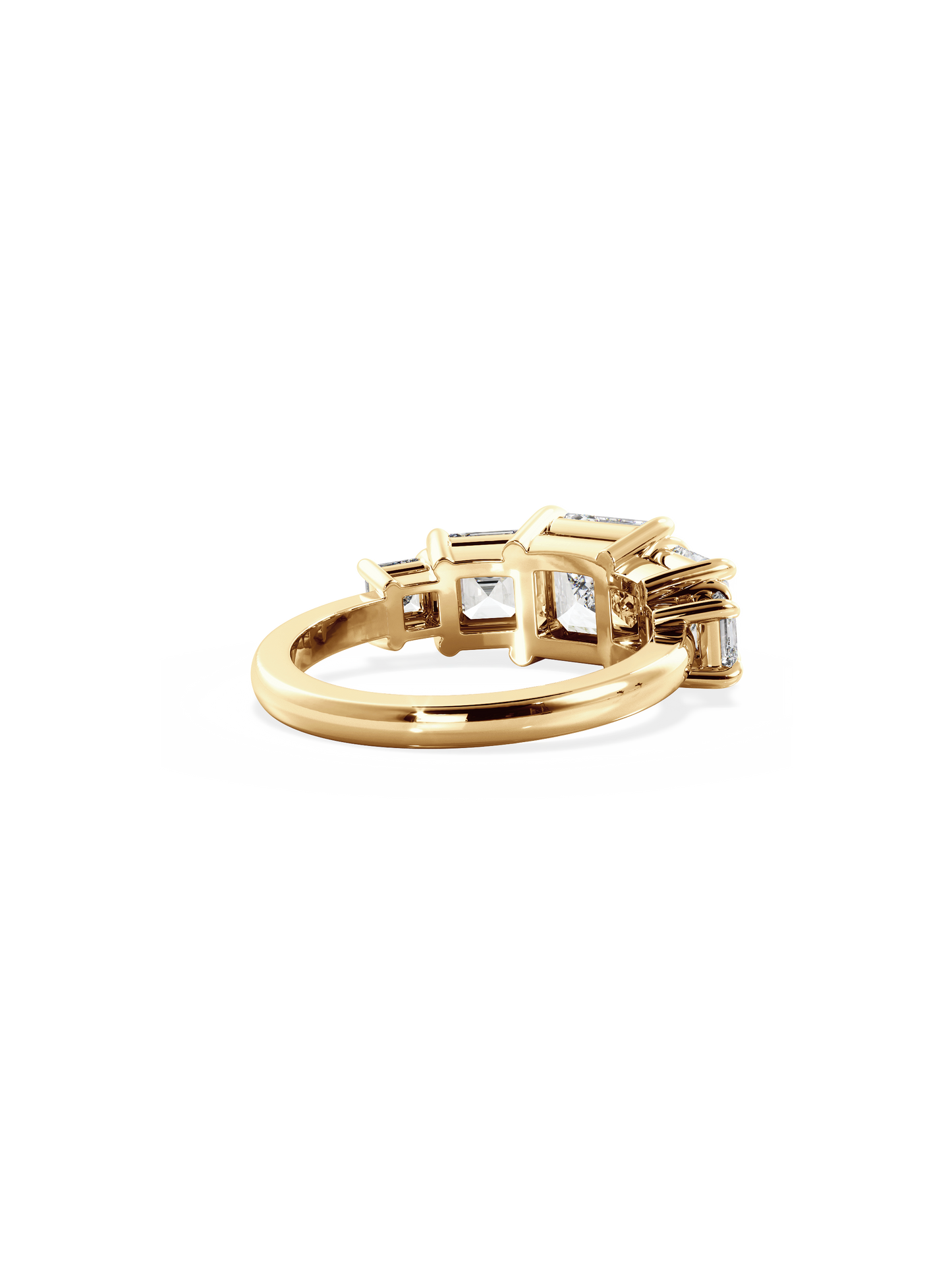 2 CT Round Three Stones Lab Grown Diamond Engagement Ring