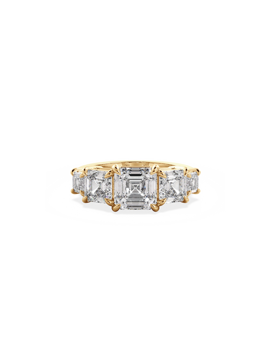 2 CT Round Three Stones Lab Grown Diamond Engagement Ring