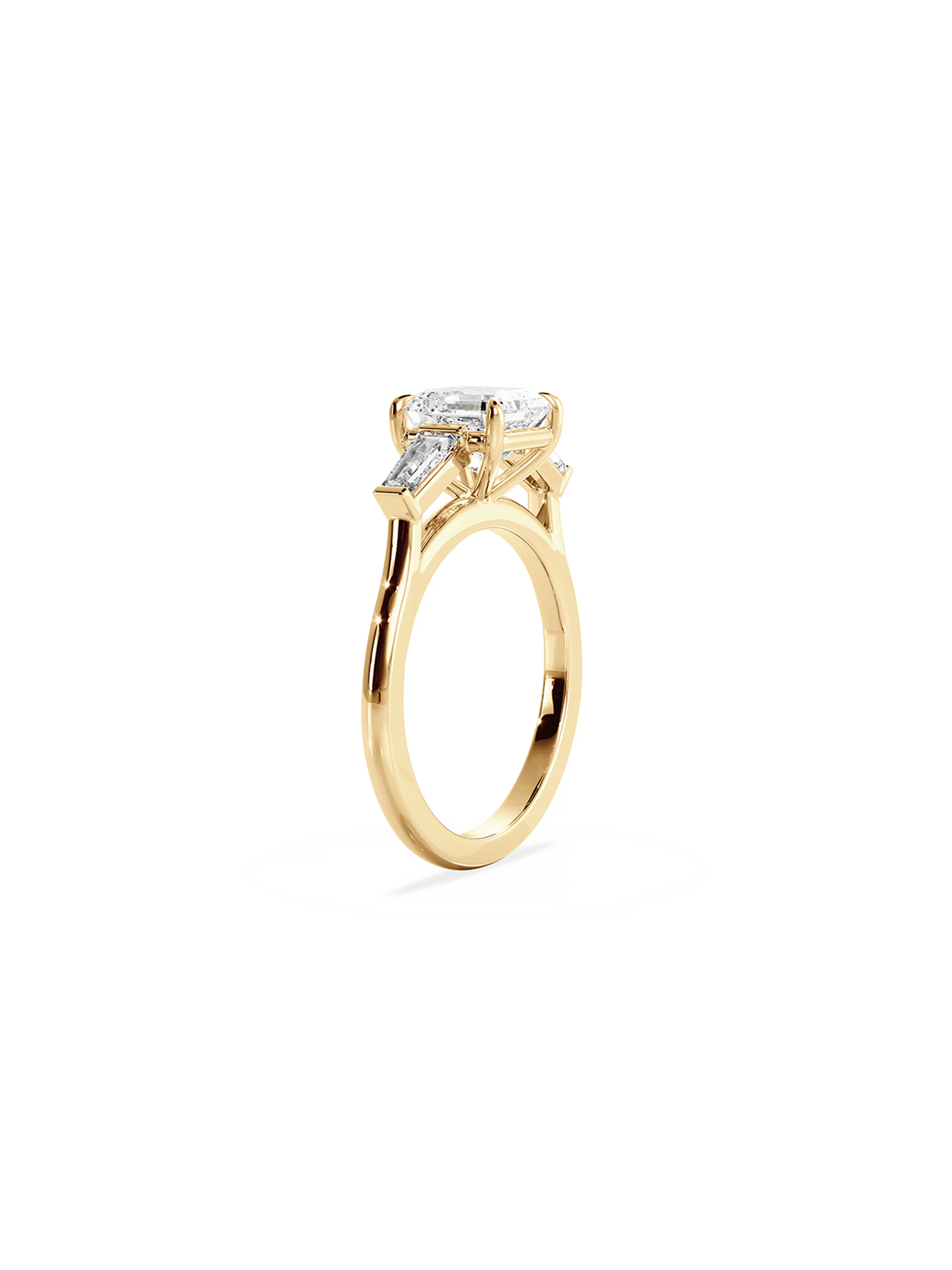 2 CT Round Three Stones Lab Grown Diamond Engagement Ring