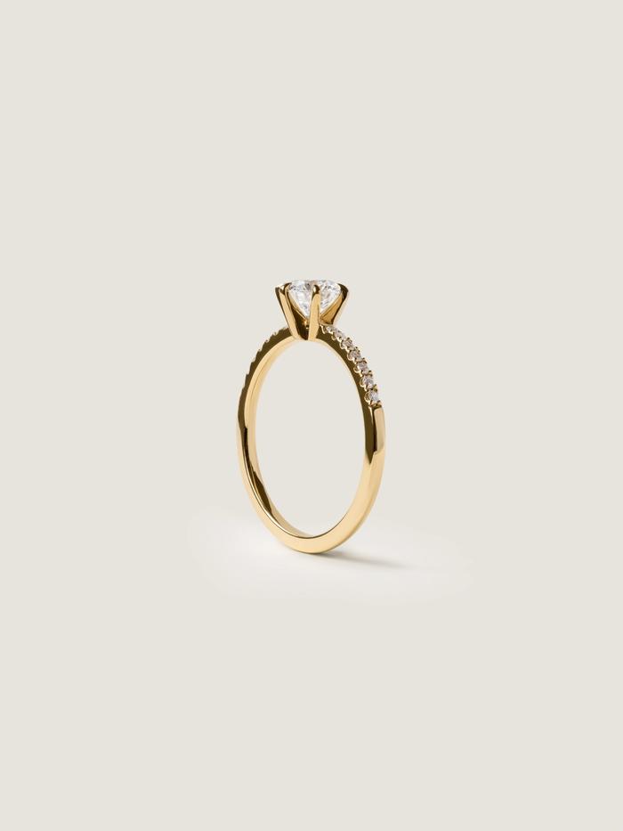 Marquise Cut Cluster Styled Lab Grown Diamond Engagement Ring