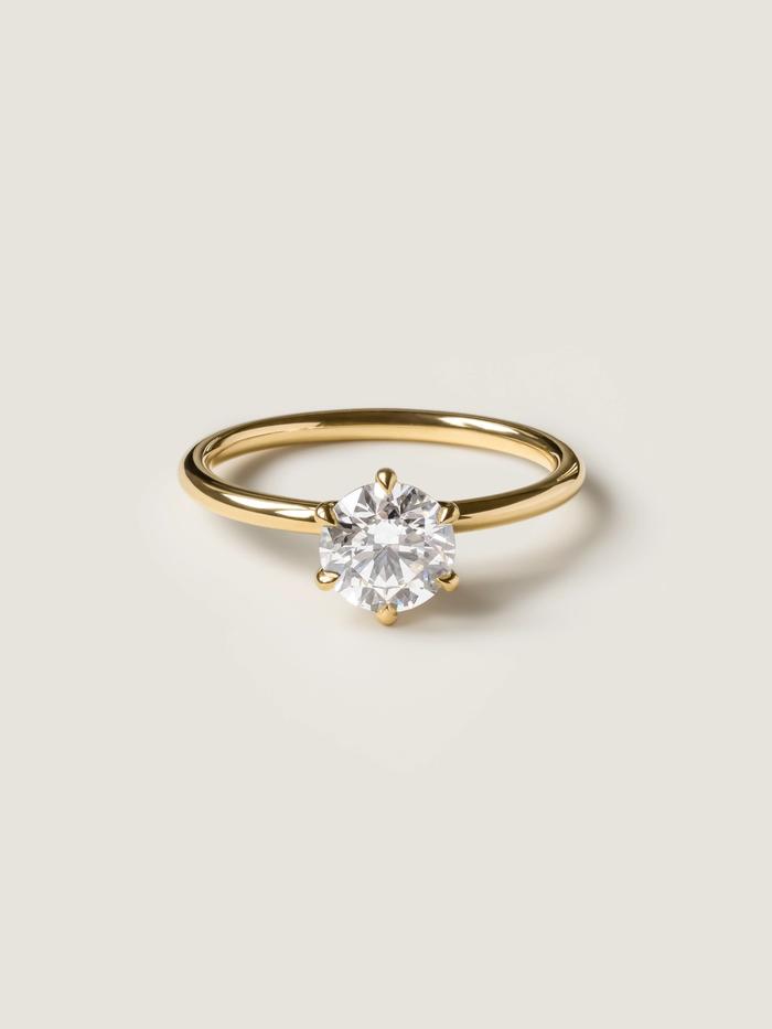 Marquise Cut Cluster Styled Lab Grown Diamond Engagement Ring