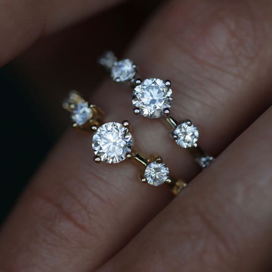 0.80 CT Round Dainty CVD EF/VS Diamond Wedding Band 13