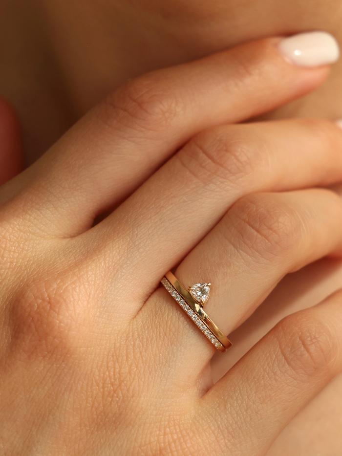 Marquise Cut Cluster Styled Lab Grown Diamond Engagement Ring